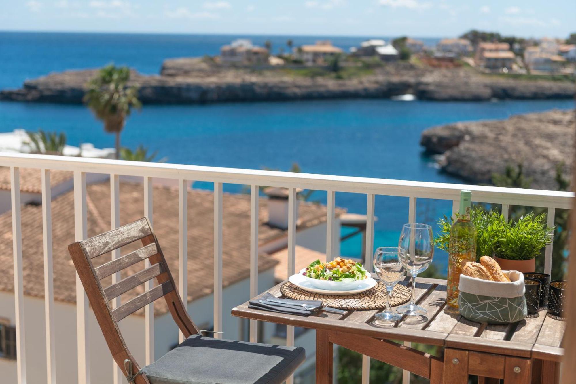 New! Apartment Harmonia, Front Sea View, Cala Marsal Beach 300M Portocolom  Exterior foto